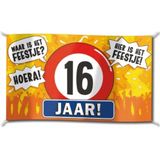 Spandoek vlag XXL 16 Jaar
