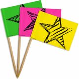 Neon Party Prikker 36 stuks