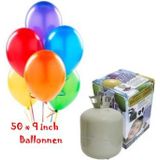 Helium Tank met 50 ballonnen