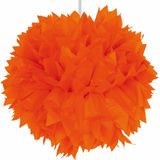 Hangdecoratie Pom Pom Oranje