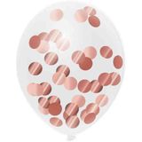 Confetti ballonnen Rosé goud