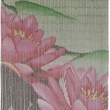Bamboe Vliegengordijn Roze Bloem 90x200cm