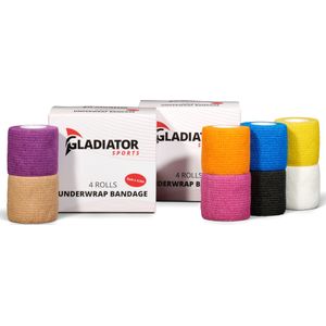 Gladiator sports ondertape Bandage - 8 rollen