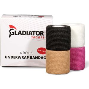 Gladiator sports Ondertape Bandage - 4 Rollen