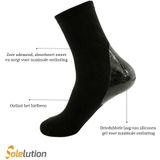 Solelution Sokken met siliconen gel hiel (Per paar) size: L / XL