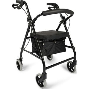 Dunimed Lichtgewicht Rollator (Opvouwbaar) Zwart