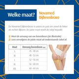 Novamed Bovenbeenbrace - Dijbeenbrace - Hamstringbrace - Bovenbeen Bandage - Bovenbeen Compressie - Zwart - M