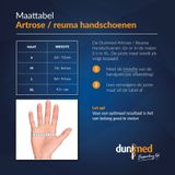 Dunimed Artrose / Reuma Handschoenen met antisliplaag (Per paar) (Grijs & beige) size: XL