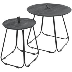 Profijt Meubel Bijzettafelset Monroy 55 en 35 cm rond