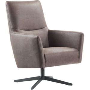 Profijt Meubel Draaifauteuil Varne microleder bruin premium comfort