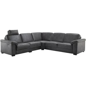 Profijt Meubel Hoekbank Candelas antraciet relaxfunctie excellent comfort
