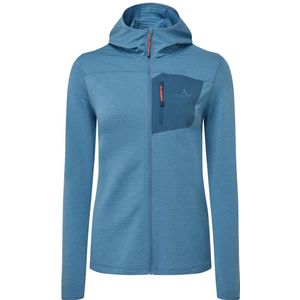 Mountain Equipment Lumiko Hooded Women's Fleece Jacke Damen Wanderjacke (Blau 42/44 Größe) Fleecejacken
