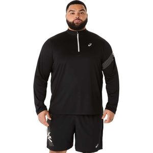 Asics Icon LS 1/2 Zip Herren (Schwarz 2XL)