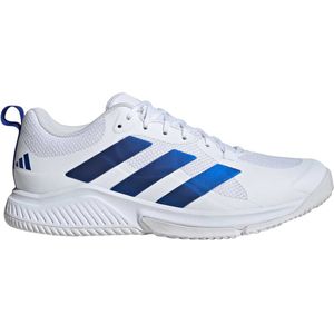 adidas Court Team 2.0 Herren Hallenschuhe (Weiß 12,5 UK, 48 EU) Hallenschuhe