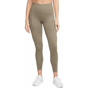 Nike W NK Dri-Fit Go Mid-Rise 7/8 Tight Damen Laufhose (Oliv XS Größe) Walkingbekleidung