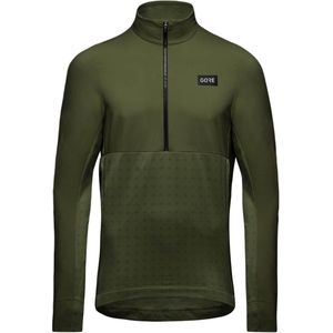 GOREWEAR Trail KPR Hybrid 1/2-Zip Mens Herren (Oliv XL Größe) Laufbekleidung