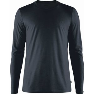Fjällräven Abisko Wool LS M Herren Longsleeve (Dunkelblau XXL Größe) Kletterbekleidung