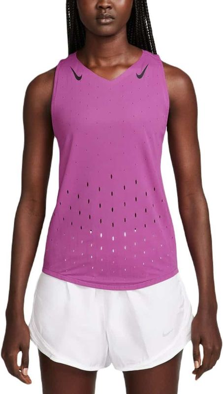 Nike W NK Aeroswift Dri-Fit ADV Singlet Damen (Fuchsia XS Größe) Laufbekleidung