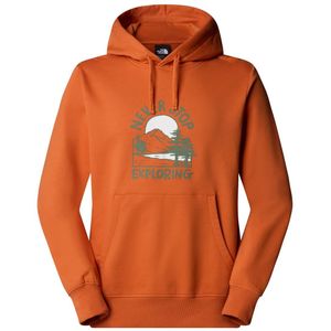 The North Face M Outdoor Graphic Hoodie Herren (Orange S Größe) _Fitnessbekleidung
