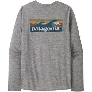 Patagonia M's L/S Cap Cool Daily Graphic Shirt Waters Herren Longsleeve (Grau XXL Größe) Laufshirts