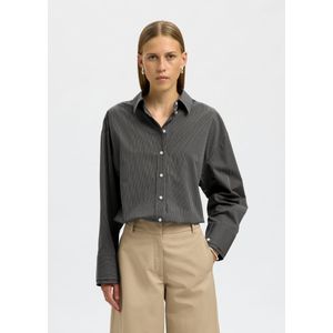 Oversized Katoen Gestreepte Blouse