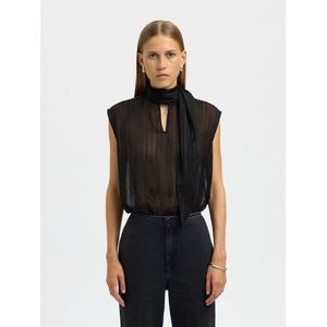 Hoge Kraag Mouwloze Top