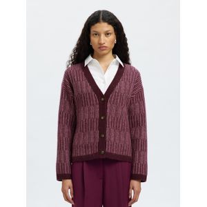 Selected Femme - Alva Streep - Vest - Bordeaux Rood - Dames