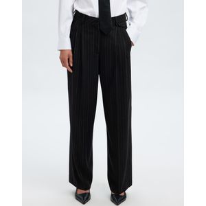 Wolmix - Pantalon - Krijtstreep - Wide-leg Fit