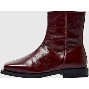 Vierkante Neus Leren Laarzen