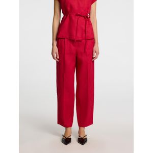 100% Linnen Barrel Fit Broek