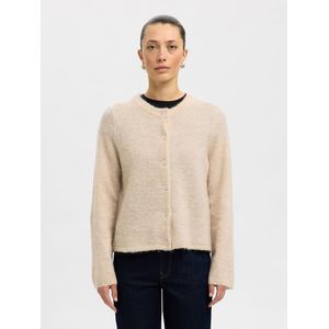 Selected - Lulu New - Cardigan - Ronde Hals - Lange Mouwen - Knoopsluiting