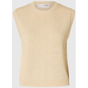 Katoenmix Gebreid Gilet