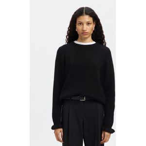 Wolmix - Ruches Mouwen - Trui - Zacht - Luxe Mix van Wol en Alpacawol