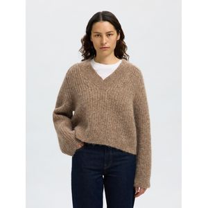 Selected Femme - Anjuli - Trui - Bruin - Dames
