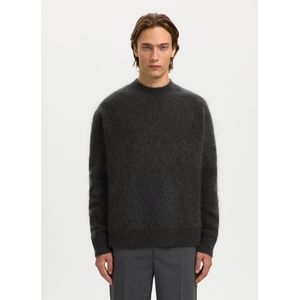 Mohairmix Pullover Met Ronde Hals