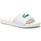 Lacoste Croco Slide slippers heren wit/groen