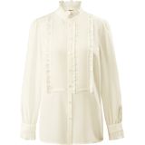 Blouse van 100% zijde lange mouwen Laura Biagiotti Roma wit