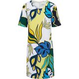 Jurk korte mouwen en ronde hals ZAIDA multicolour