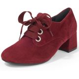 Veterpumps Karin van geitensuèdeleer Semler rood