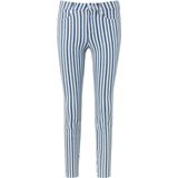 Enkellange Slim Fit-jeans geweven strepen DAY.LIKE multicolour