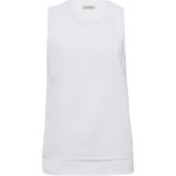 Mouwloze blouse ronde hals Uta Raasch wit