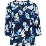 Blouse zonder sluiting van 100% zijde Uta Raasch multicolour