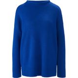 Trui van 100% kasjmier staande halsboord include blauw