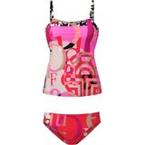 Tankini letterprint Féraud rood