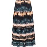 Lange rok van 100% katoen elastische band Green Cotton multicolour