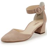 Pumps van geitensuèdeleer Paul Green beige