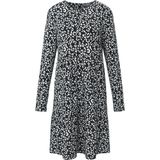 Jerseyjurk lange mouwen en luipaardprint MYBC zwart