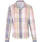 Blouse van 100% katoen ruitdessin Eterna multicolour