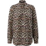 Blouse van 100% zijde lange mouwen Laura Biagiotti Roma multicolour