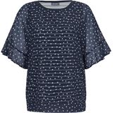 2-in-1-blouse stippenprint Samoon multicolour